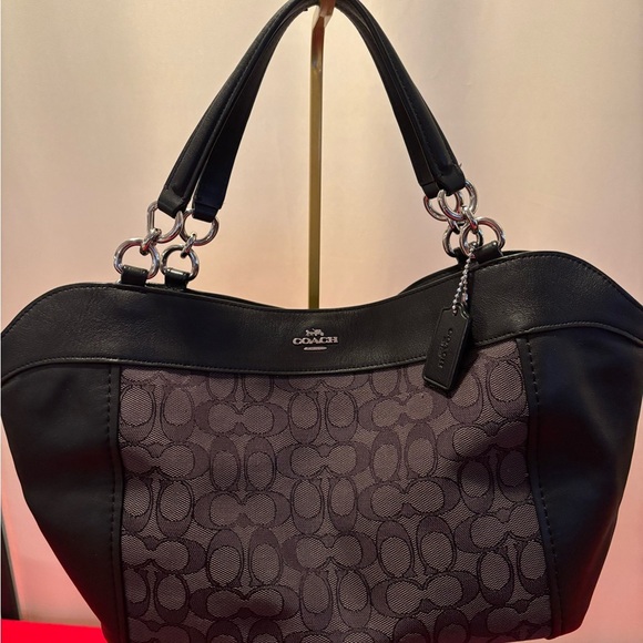 Coach Lexy Shoulder logo canvas bag - Picture 1 of 4